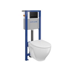 Seinale kinnitatav WC komplekt Carlo Cersanit hind ja info | WС-potid | kaup24.ee