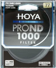 Hoya нейтрально-серый фильтр ND1000 Pro 77мм цена и информация | Фильтр | kaup24.ee