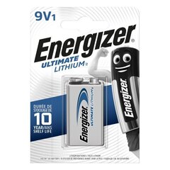 Energizer aku Ultimate Lithium 9V, 1 tk. hind ja info | Patareid | kaup24.ee