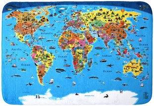 Illustreeritud vaip / maailmakaart lastele hind ja info | Maailmakaardid | kaup24.ee