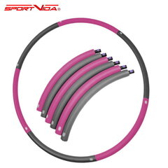 Võimlemisrõngas SportVida, 700 g, roosa/hall hind ja info | Hularõngad | kaup24.ee