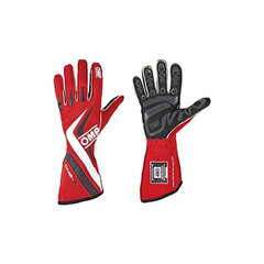 Men's Driving Gloves OMP One-S MY2016 Punane hind ja info | Moororratturi kaitsmed | kaup24.ee