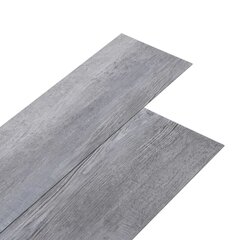 Põrandapaneelid vidaXL, matt puithall, PVC, 5,21 m², 2 mm hind ja info | Laminaatpõrandad | kaup24.ee