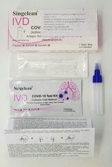 COVID-19 / SARS-CoV-2 antigeeni kiirtest (nasaalne) Singclean, 4 tk hind ja info | COVID-19 kiirtestid | kaup24.ee