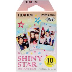 Fotopaber Fujifilm Instax Mini 1x10tk Shiny star hind ja info | Lisatarvikud fotoaparaatidele | kaup24.ee