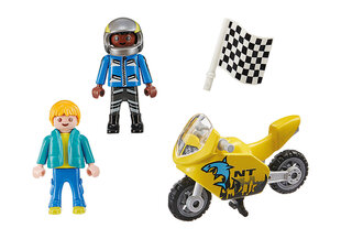 70380 PLAYMOBIL®, poisid mootorrattaga hind ja info | Kokkupandavad mänguasjad | kaup24.ee