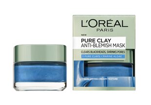 L'Oréal Paris Pure Clay MASK ILUVIGADE VÄHENDAMISEKS hind ja info | Näomaskid, silmamaskid | kaup24.ee